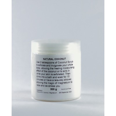 Bath Scrub - Natural Coconut 500g  Bath Scrub - Natural Coconut 500g