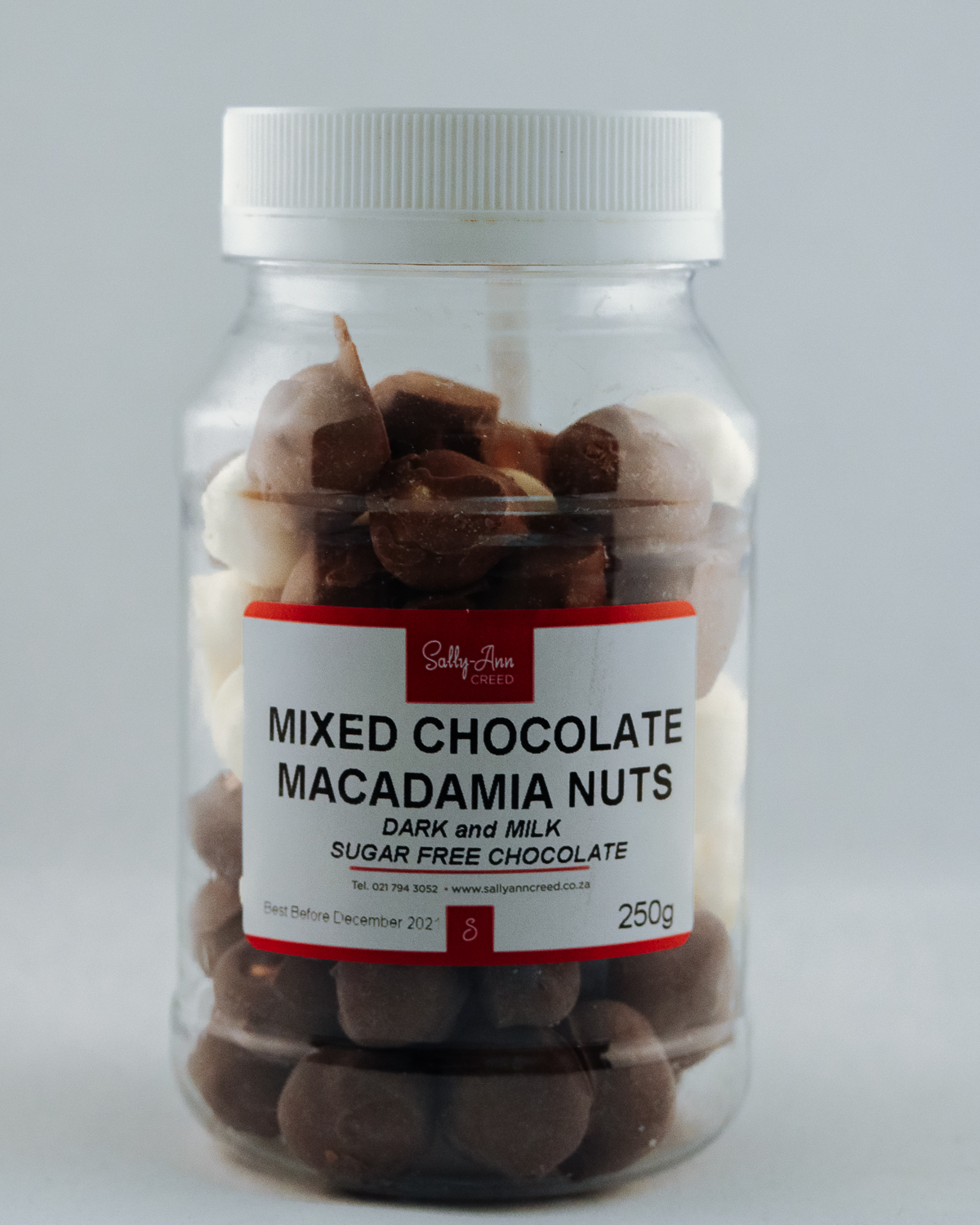 Mixed Chocolate Macadamia Nuts sugar-free 250g