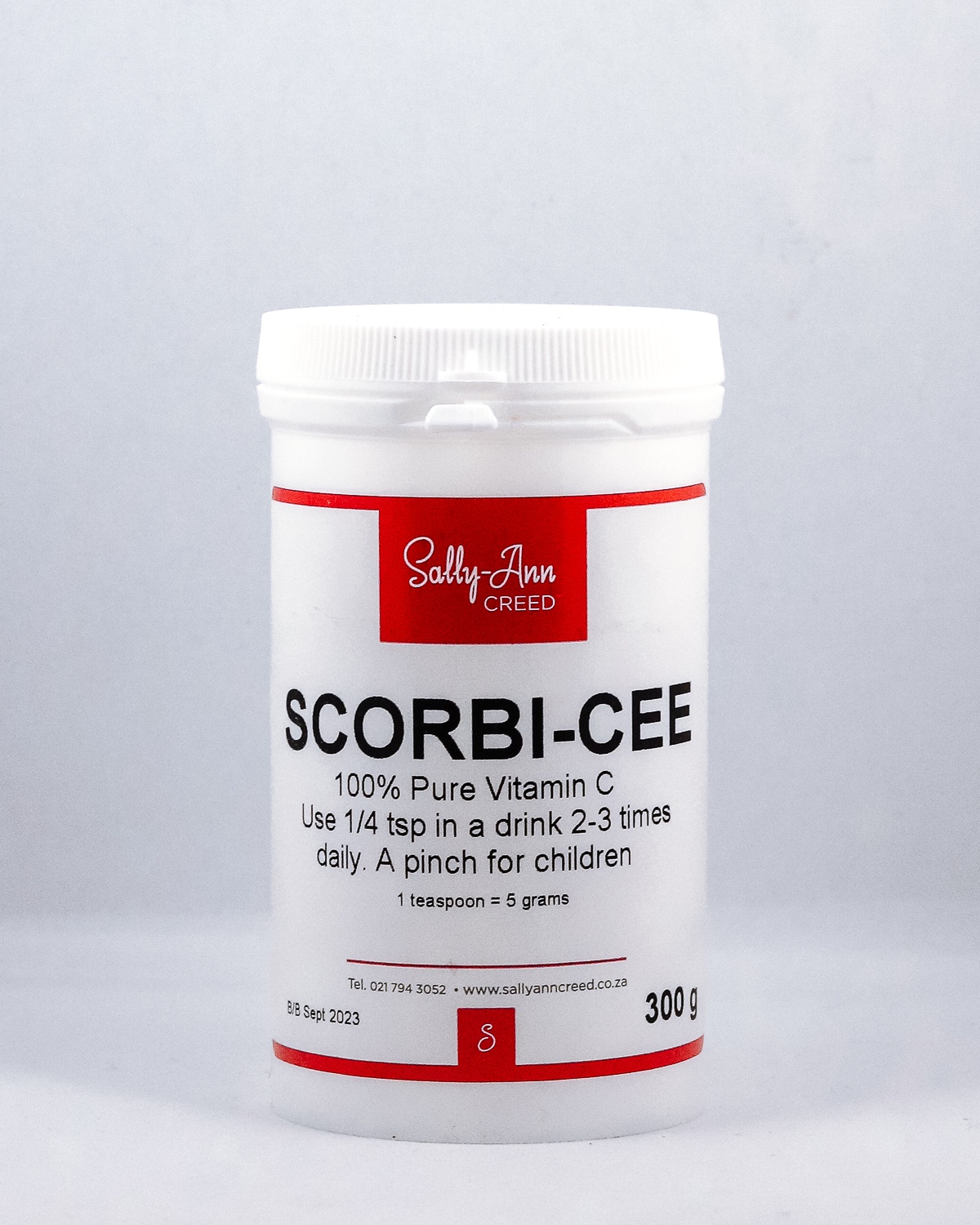 Scorbi-Cee ascorbic acid - 300g  Pure Vitamin C powder