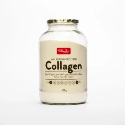 Collagen Pure Hydrolysed (Grass Fed Bovine) 650g Glass Jar