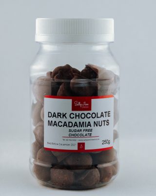 Dark Chocolate Macadamia Nuts sugar-free 250g